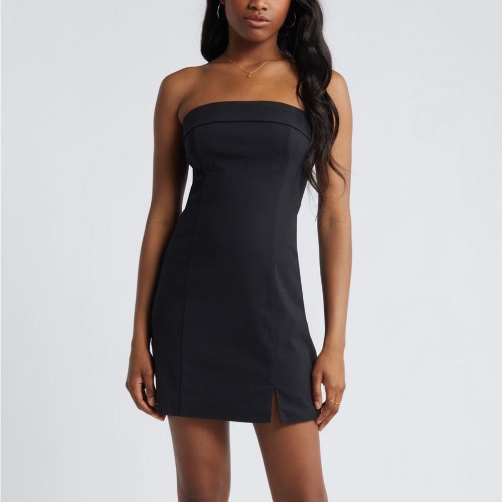 BP Foldover Strapless Minidress - Nordstrom